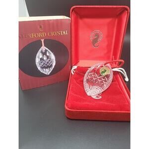 Waterford Crystal Lismore Oval Teardrop Christmas Ornament with Box 115033